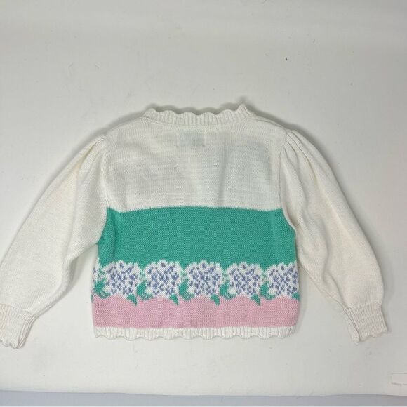 Vintage EUC 1990s Heartstrings Easter Chicks Cardigan Sweater Deadstock 24 M - Picture 9 of 9